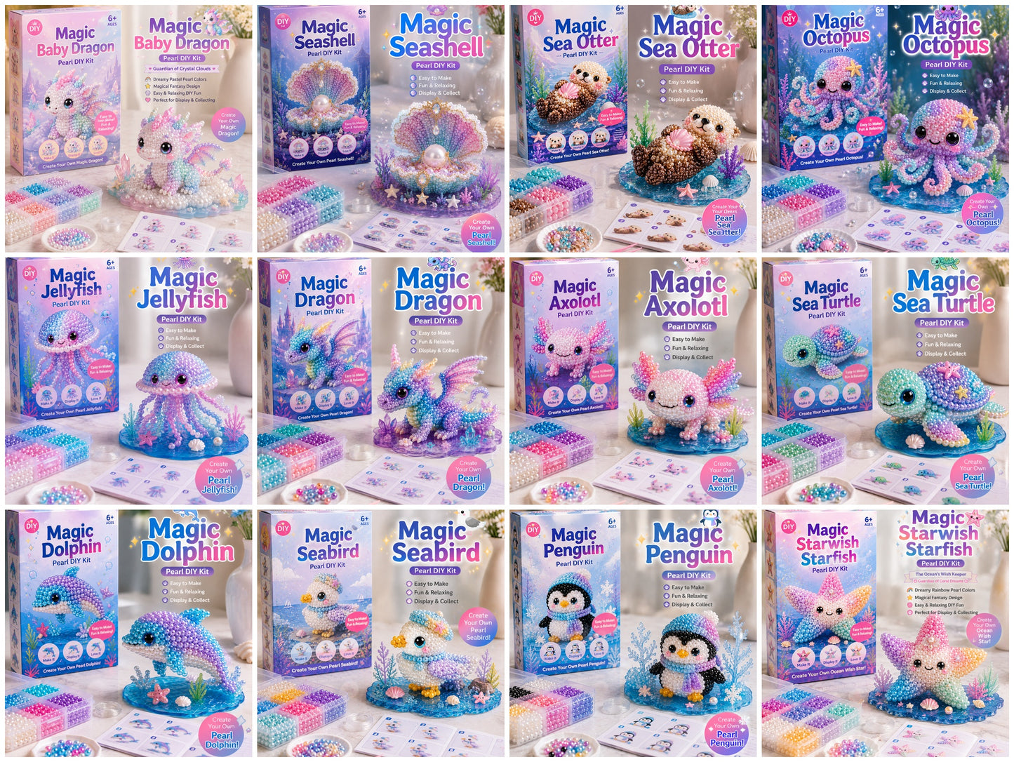 đ 12 Magical Ocean Friends DIY Kit â Create Your Own Adorable Sea Creatures!