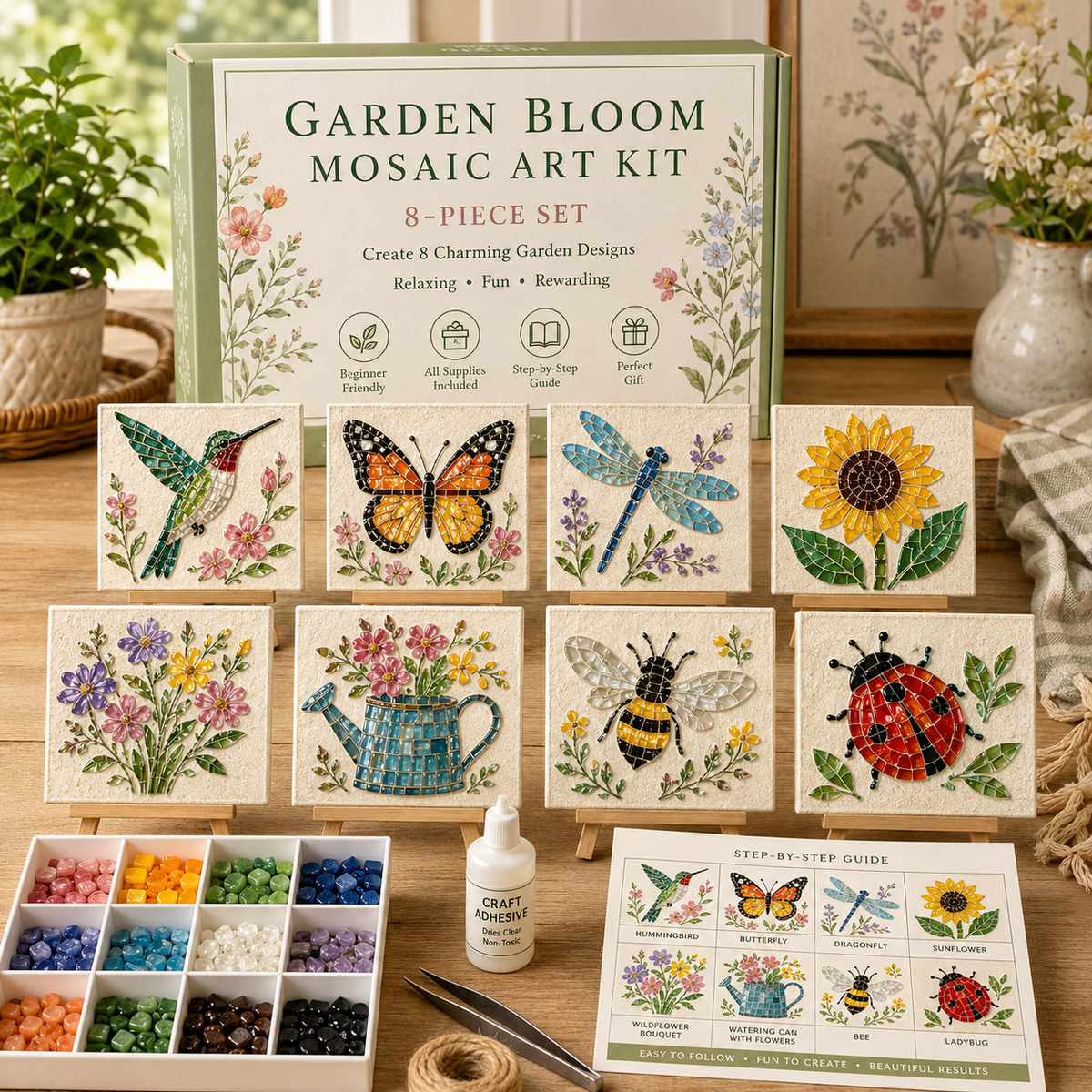 ๐ธ๐๐Sea Glass Art Kit โ Create Stunning Mosaic Masterpieces at Home ๐ข