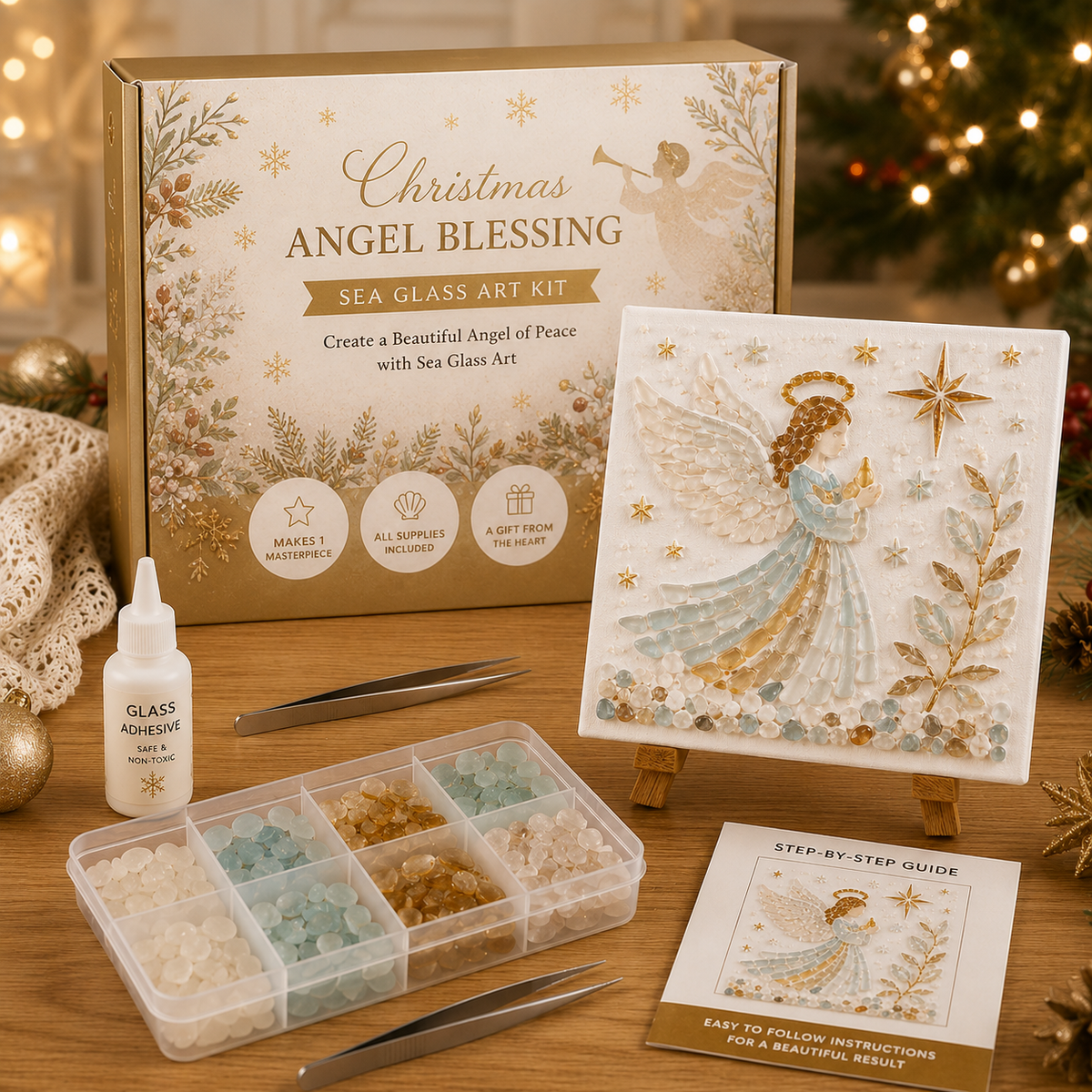 🎅🎄DIY Christmas Sea Glass Art Kit Collection