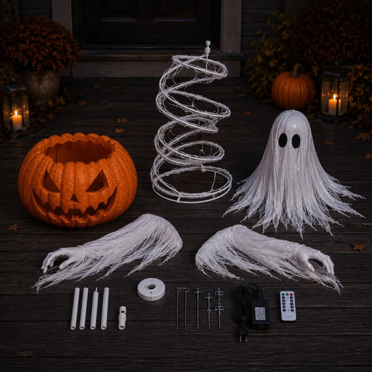 🎃👻Swirling Ghost Pumpkin Yard Lamp(Free Shipping)