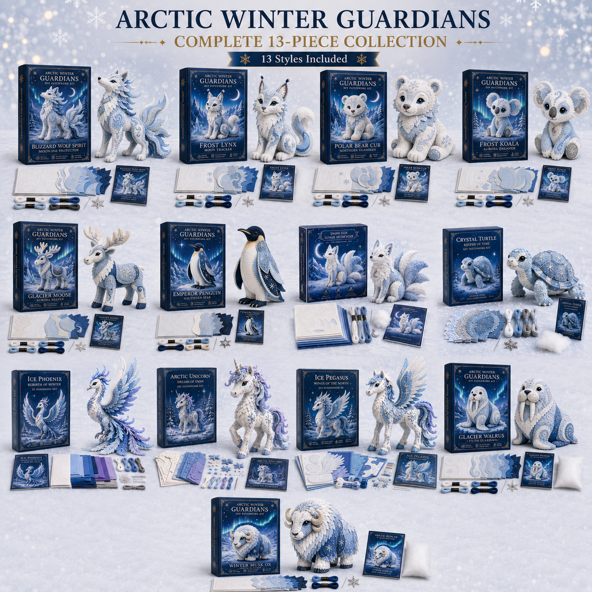 Arctic Winter Guardians Series 2 DIY Felt Sewing Kit