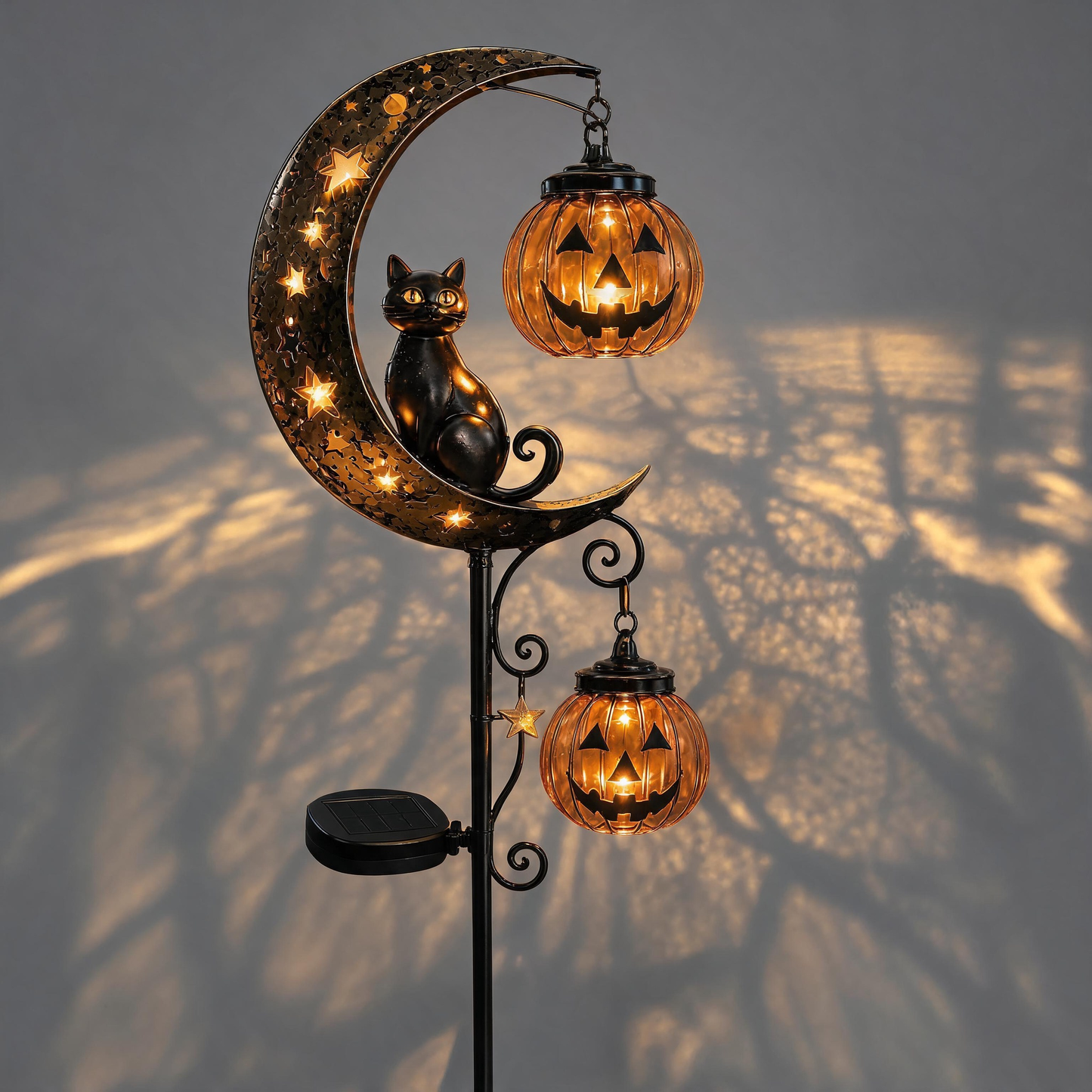 ๐ Halloween Early Bird Sale | 49% OFF Pumpkin Moon Garden Stake Light