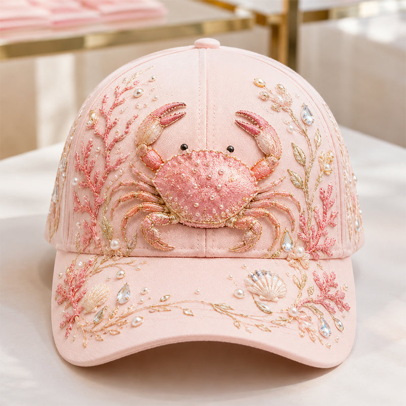 🌊 3D Ocean Creatures Embroidery Cap