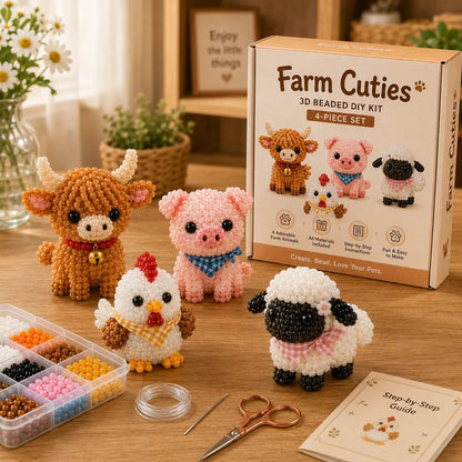 🔥Gift- 🎁✨ Tiny 3D Beaded Animal DIY Kit