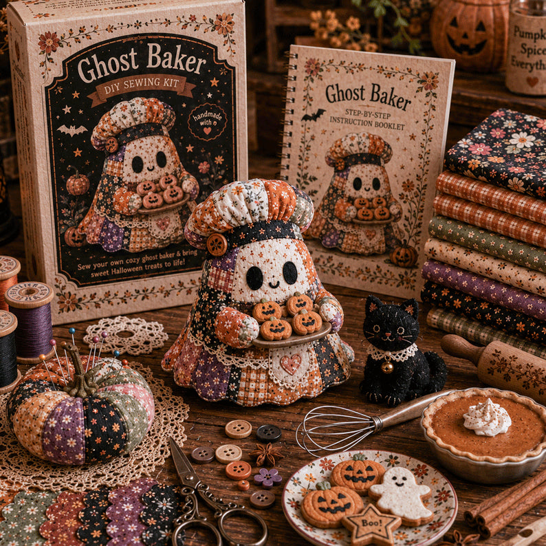 👻 Little Ghost’s Cozy Halloween DIY Patchwork Kit