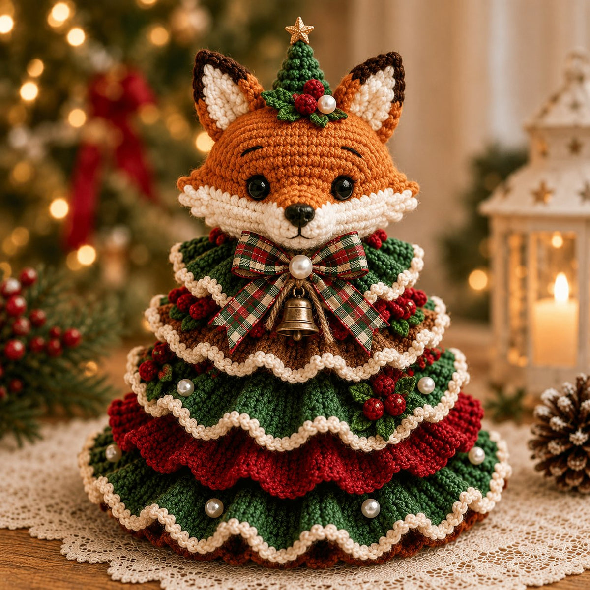 🎄Crochet Animal Christmas Tree DIY Kit – Stitch a Little Christmas Magic