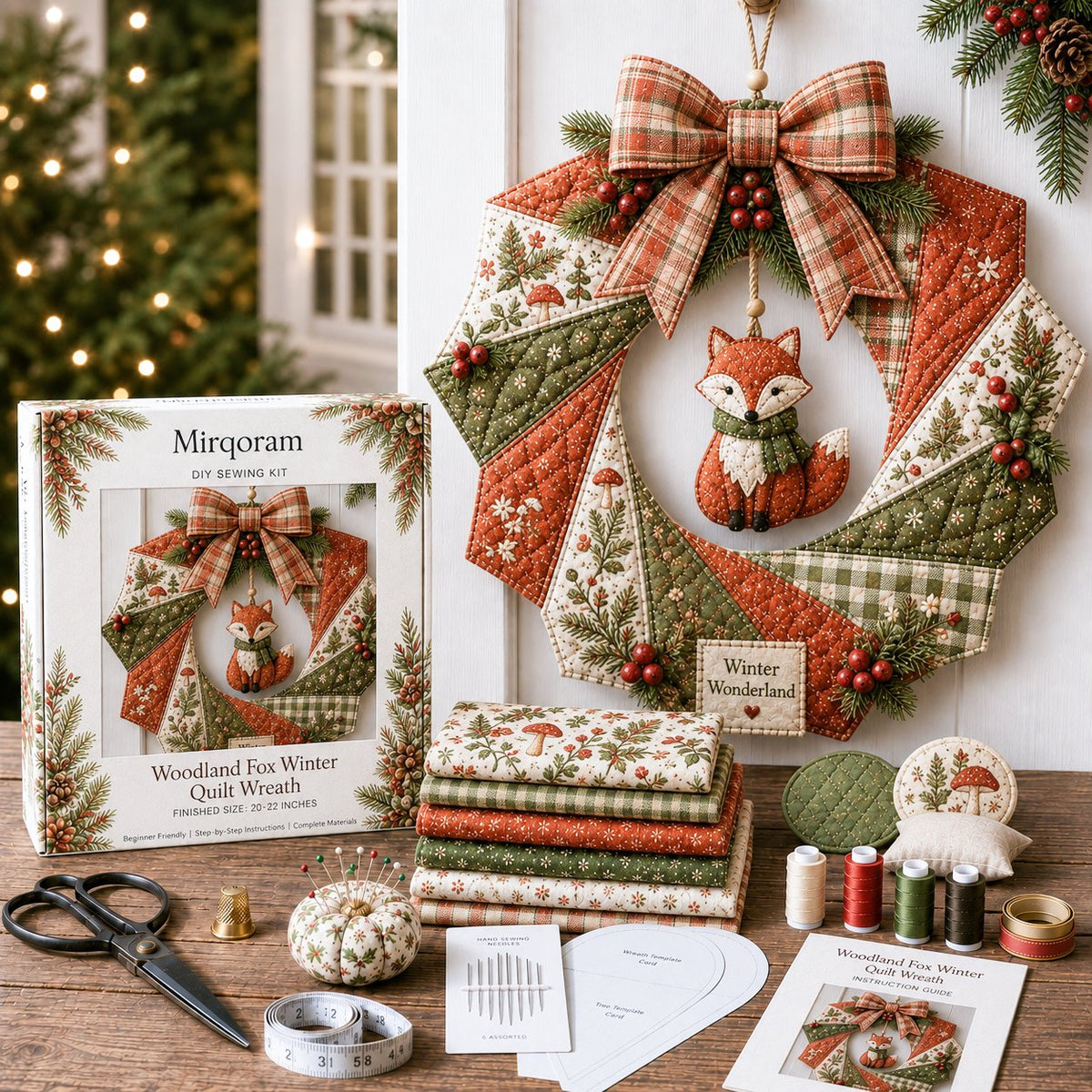🎄Christmas Fabric Wreath DIY Kit – A Keepsake You’ll Hang with Pride Year After Year