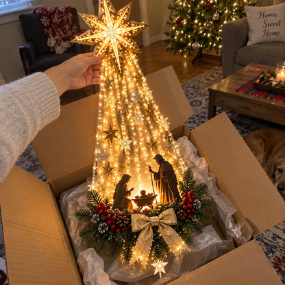 ✝️✝️ Bethlehem Star Nativity Wall Light – A Little Holy Night Magic, Right on Your Wall ✨