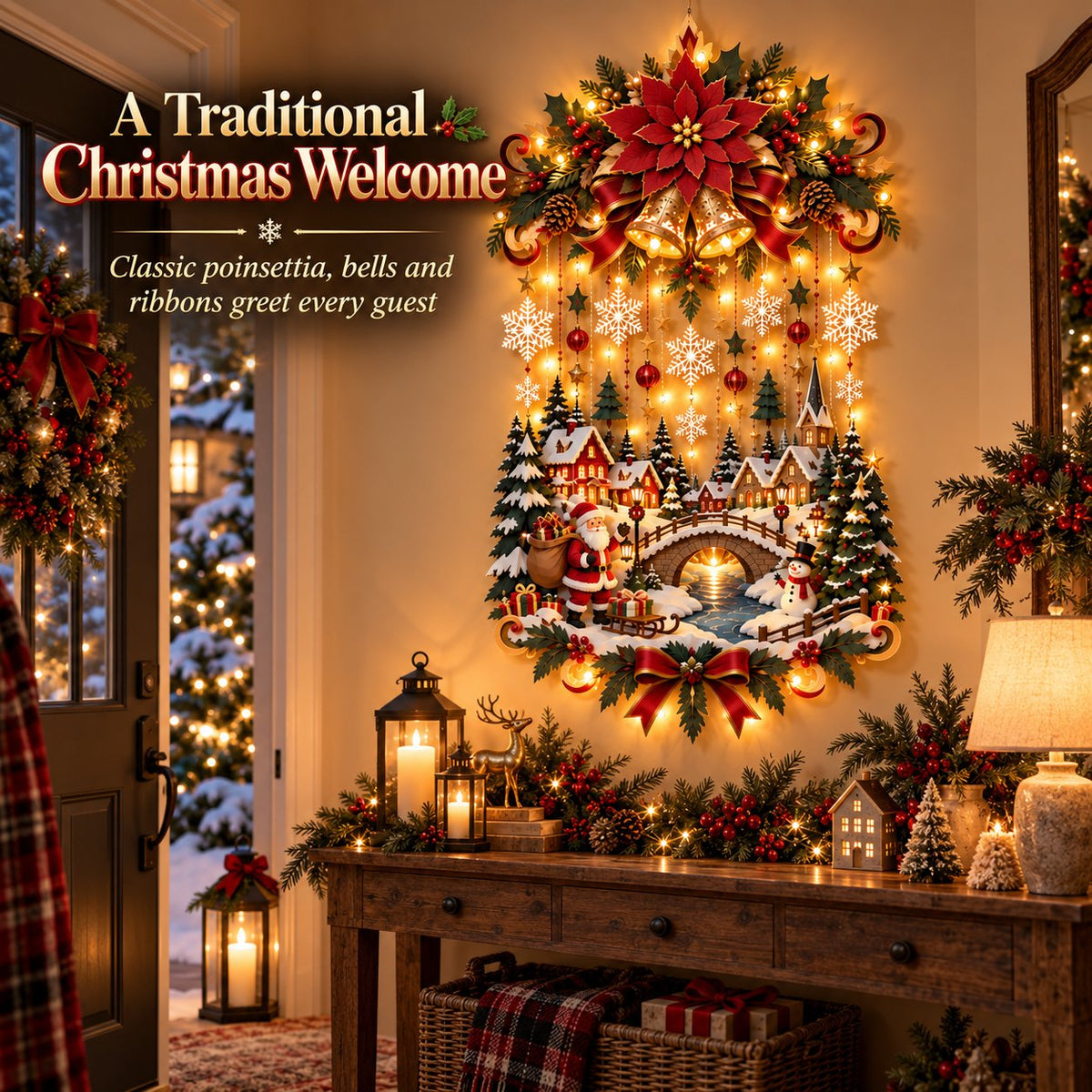 Christmas Village Wall Hanging