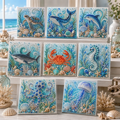 🎁The Perfect Ocean Lover Gift🌊 Ocean Theme Pearl Art DIY Kit