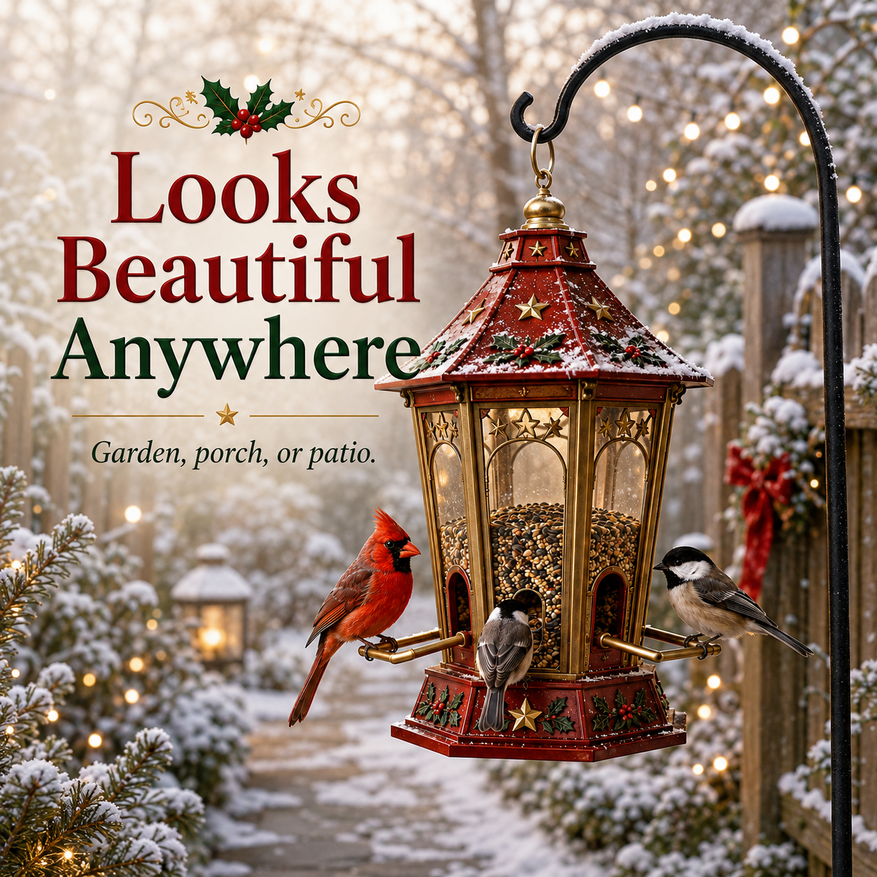 ⛄Christmas Bird Feeder Collection✨ Festive Hanging Garden Feeders for Wild Birds
