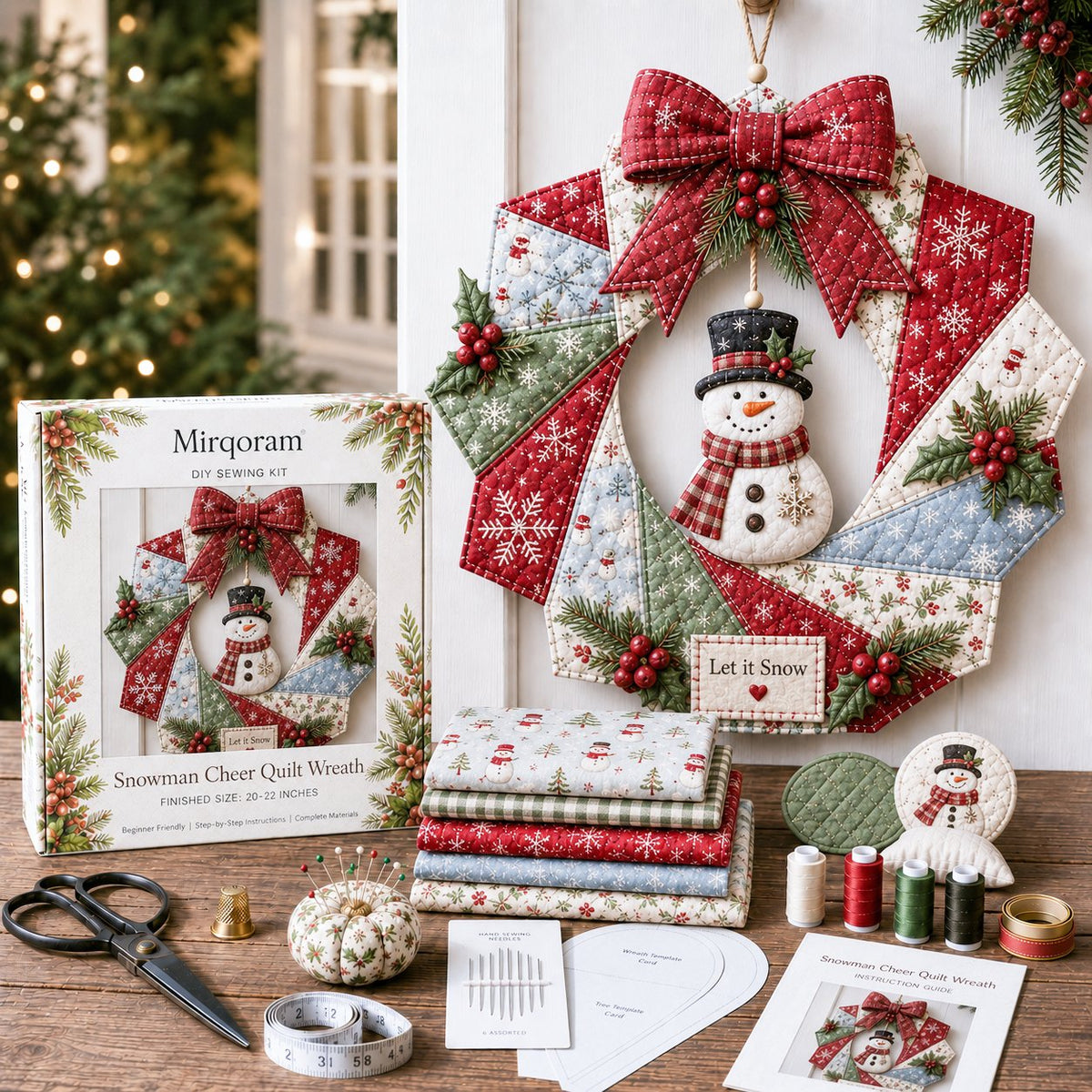 🎄Christmas Fabric Wreath DIY Kit – A Keepsake You’ll Hang with Pride Year After Year