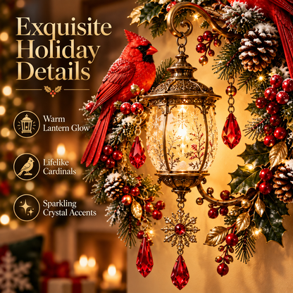 ❤️Cardinal Christmas Lantern Glow™ – Lighted Holiday Wall Decor