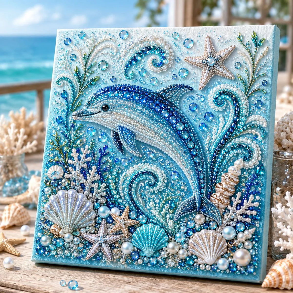 🎁The Perfect Ocean Lover Gift🌊 Ocean Theme Pearl Art DIY Kit