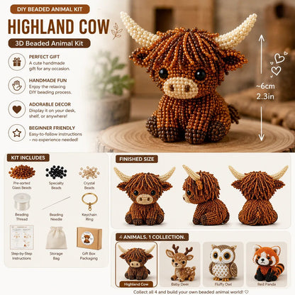 🔥Gift- 🎁✨ Tiny 3D Beaded Animal DIY Kit