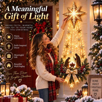 ✝️✝️ Bethlehem Star Nativity Wall Light – A Little Holy Night Magic, Right on Your Wall ✨