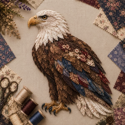 ✨3D Patchwork Bird DIY Craft Kit – Create a Layered Fabric Bird Worth Displaying