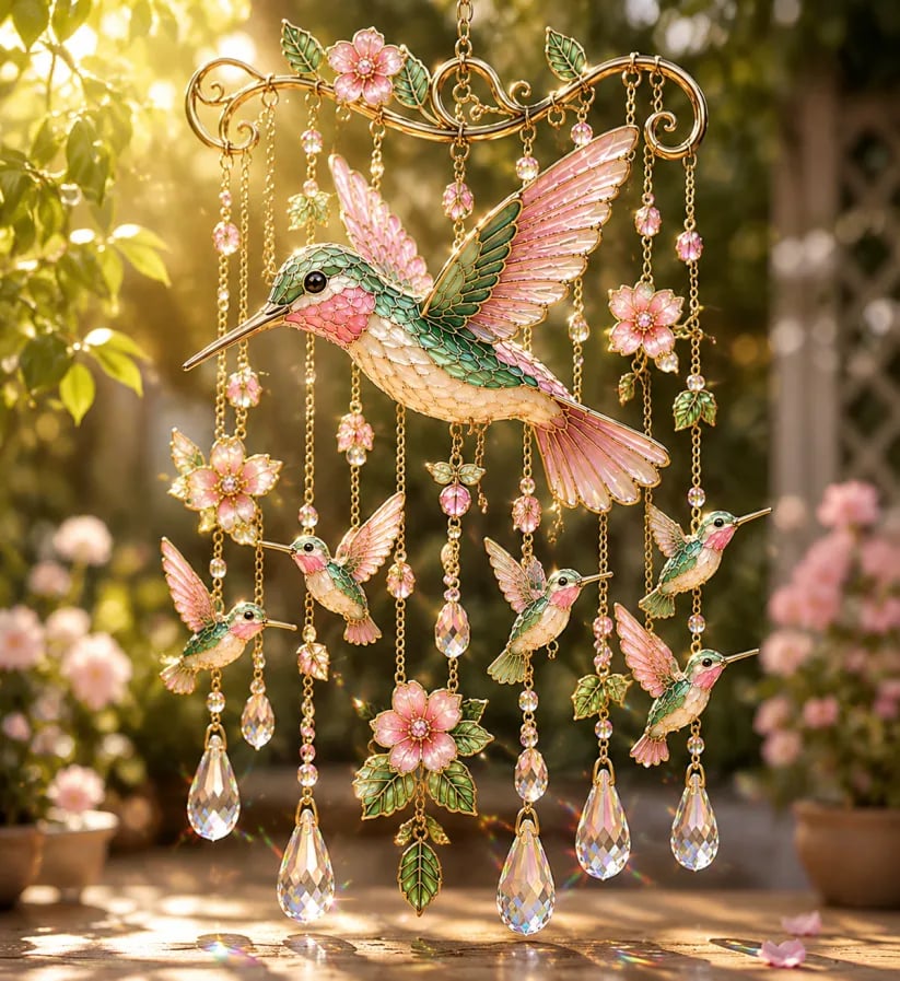 🔥Last Day 69% OFF🐦🎐Graceful Hummingbird Wind Chime