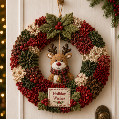 🎄🧶Create your own festive wreath