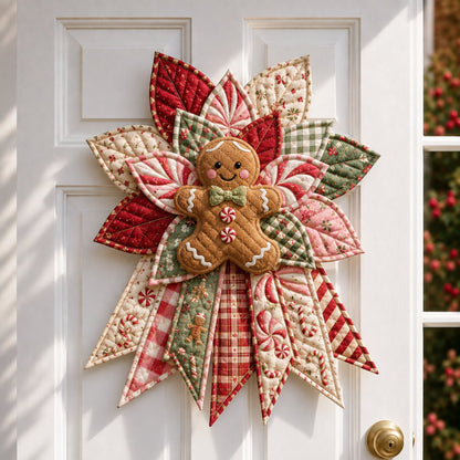 🎉 Holiday Celebration 50% OFF🎄Festive Quilted Christmas Door Hanging DIY Sewing Kit