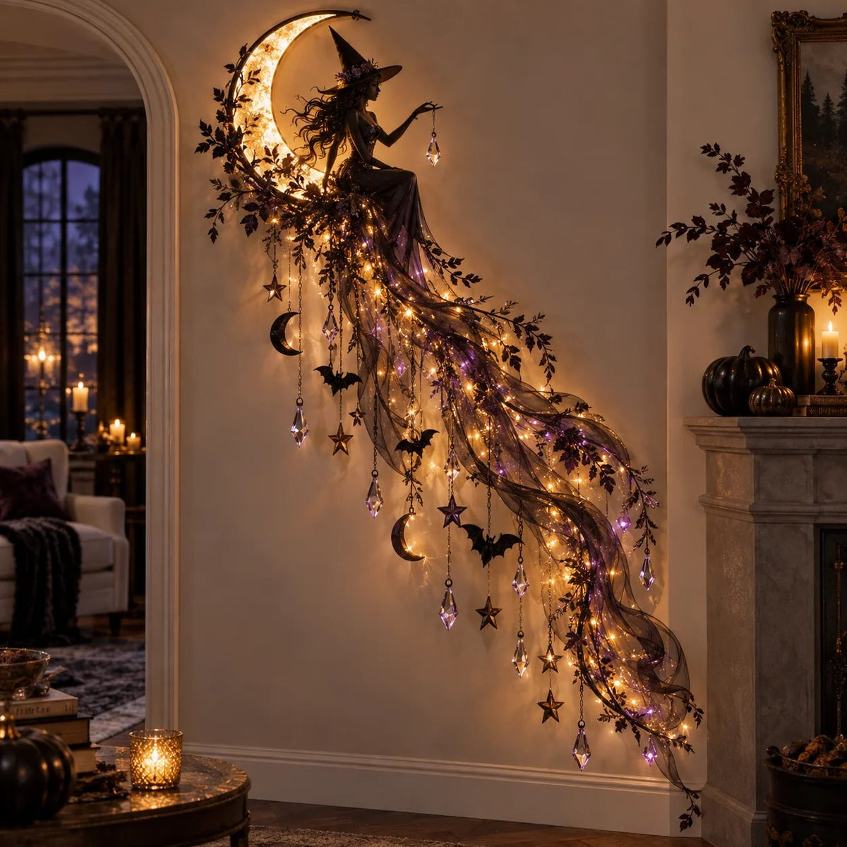🎃 Halloween Cascade Wall Light Collection | 5 Gothic Glowing Designs for Entryways, Living Rooms & Stair Walls ✨