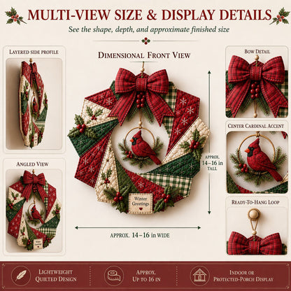 🎄Christmas Fabric Wreath DIY Kit – A Keepsake You’ll Hang with Pride Year After Year