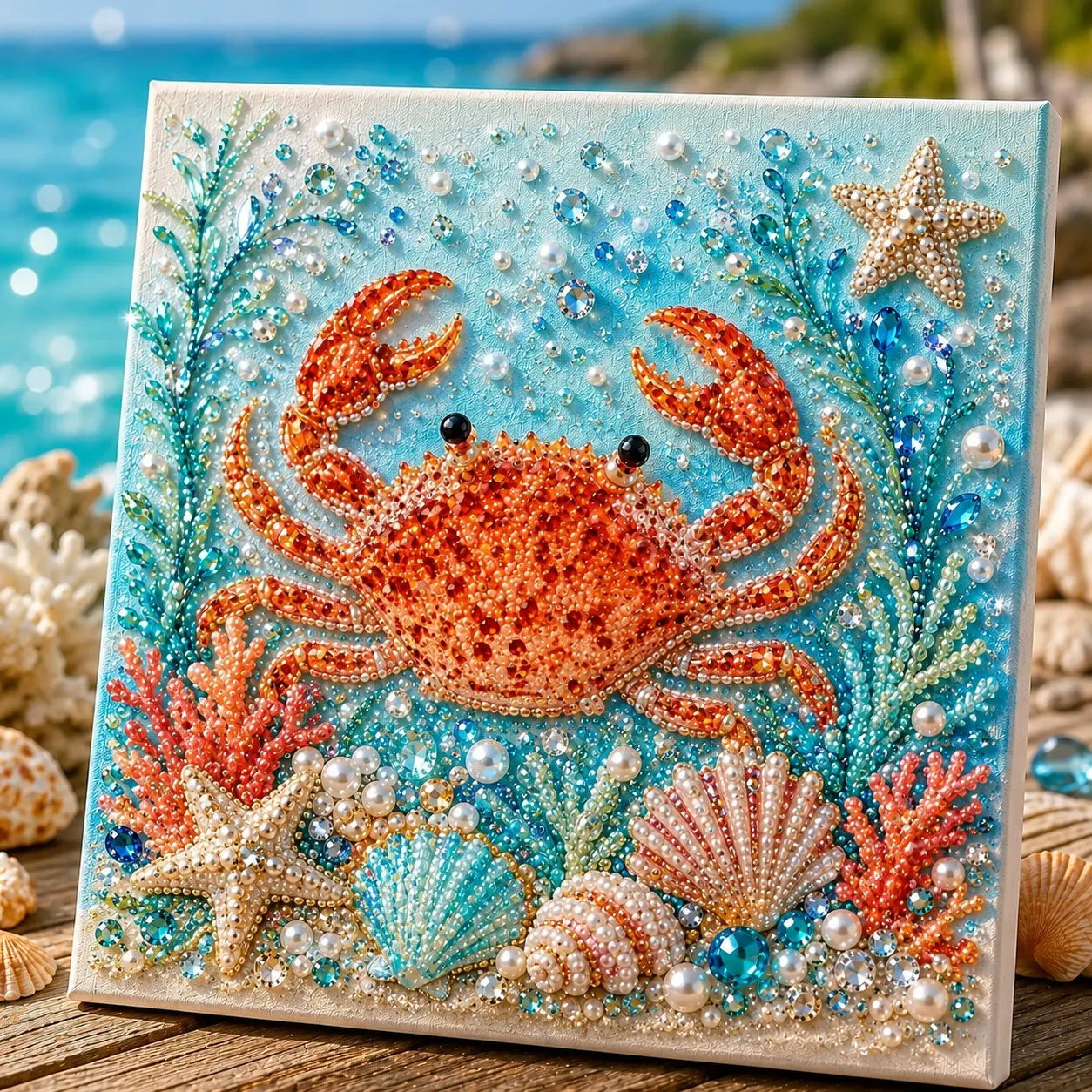 🎁The Perfect Ocean Lover Gift🌊 Ocean Theme Pearl Art DIY Kit