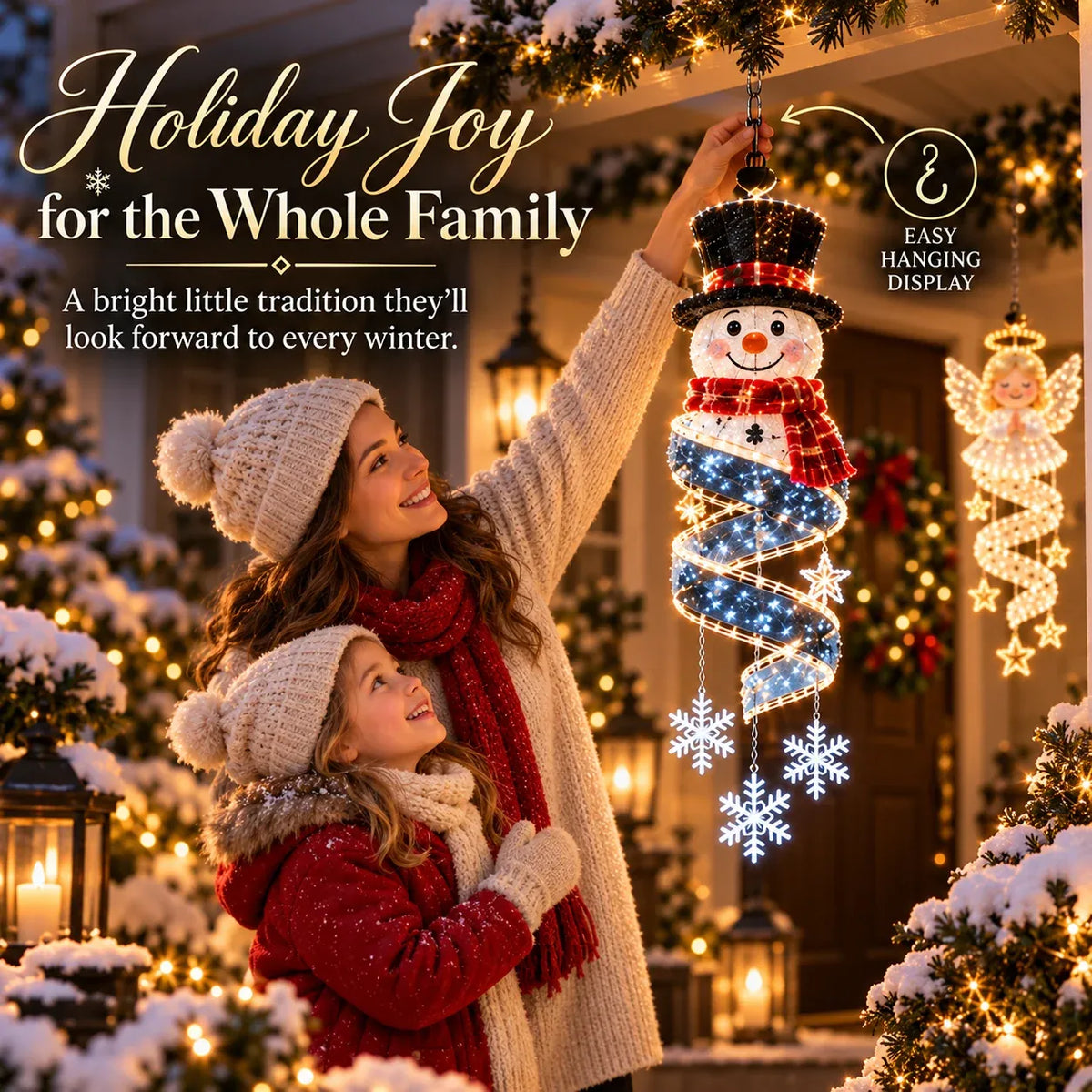 🎄Christmas Magic Spiral™ Hanging LED Light Collection