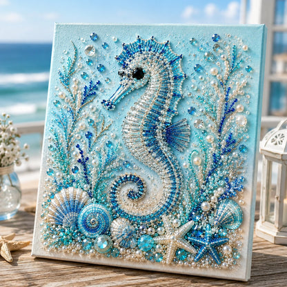 🌊✨ Ocean Theme Pearl Art DIY Kit – Relaxing DIY Craft to Create Stunning Coastal Artwork (📦Buy 2 Free Shipping)
