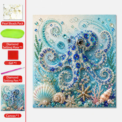 🌊✨ Ocean Theme Pearl Art DIY Kit – Relaxing DIY Craft to Create Stunning Coastal Artwork (📦Buy 2 Free Shipping)