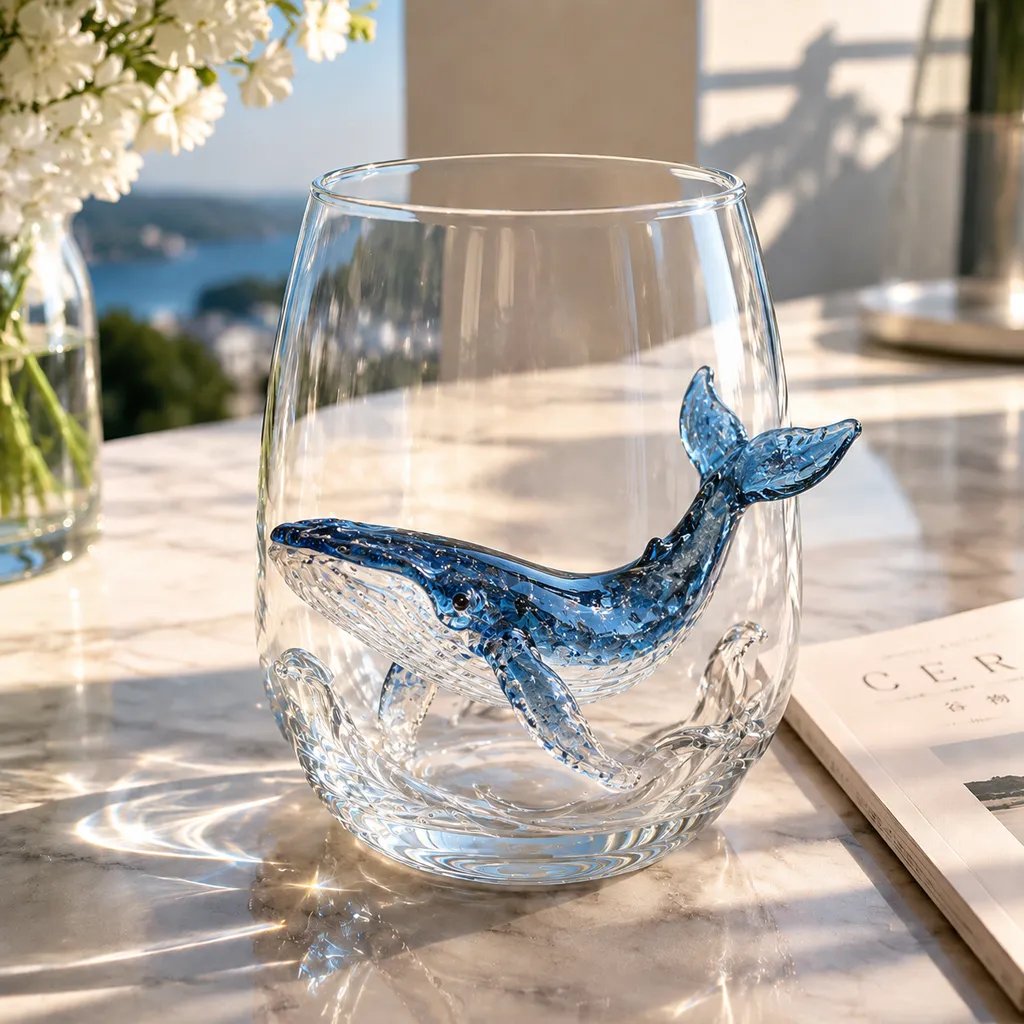 🌊Artisanal Blue Ringed Octopus Glassware