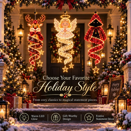 🎄Christmas Magic Spiral™ Hanging LED Light Collection