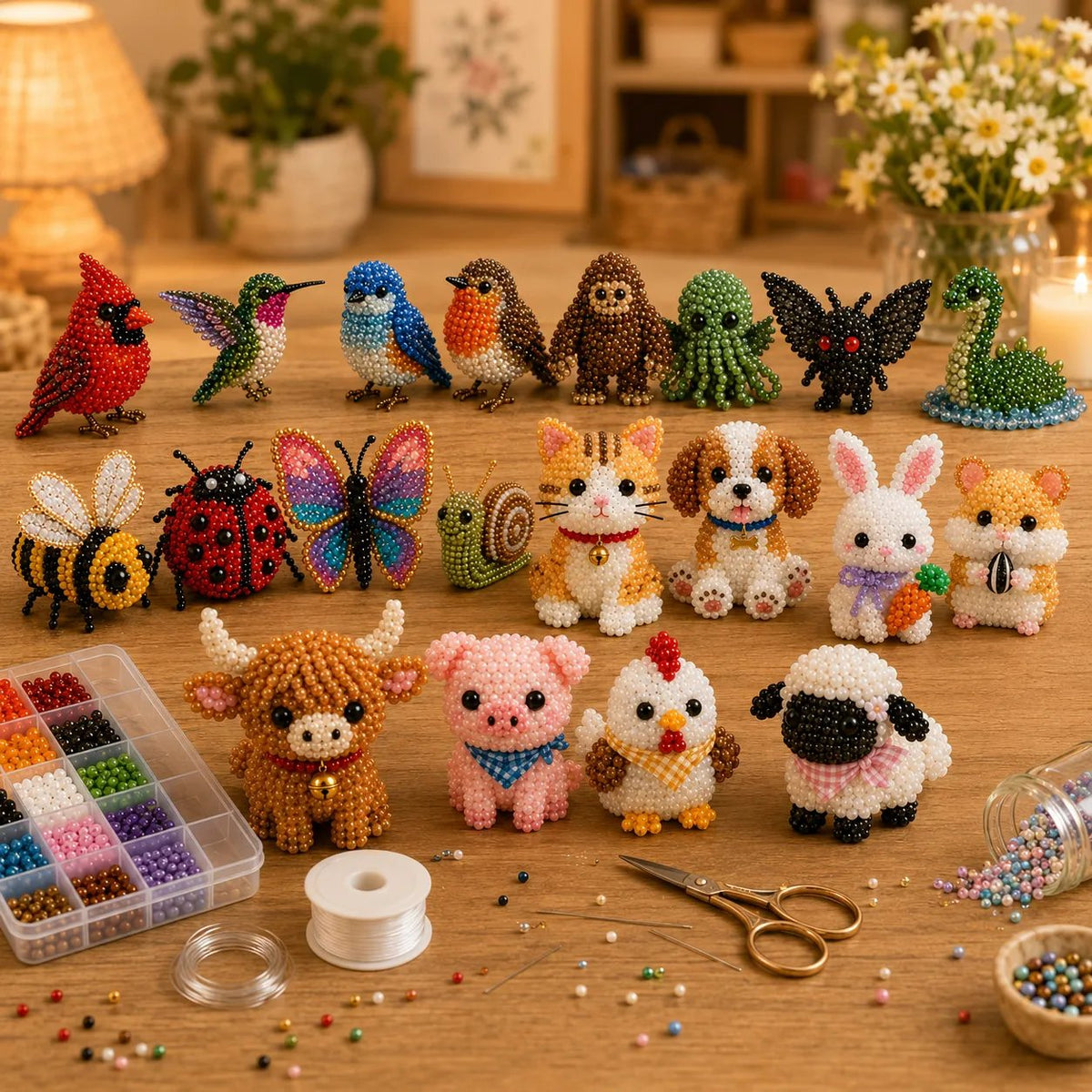 🔥Gift- 🎁✨ Tiny 3D Beaded Animal DIY Kit