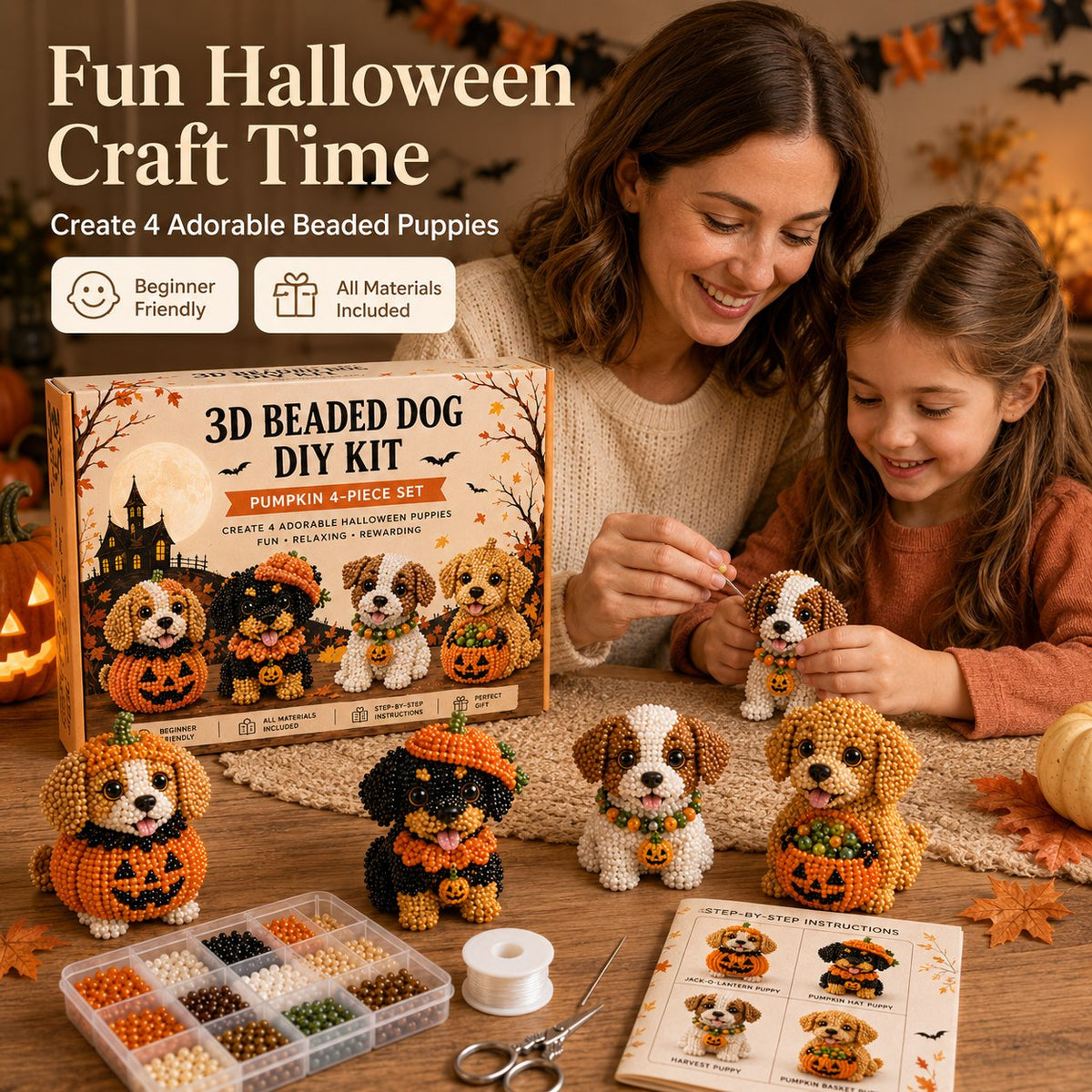3D Halloween Dog DIY Art Set