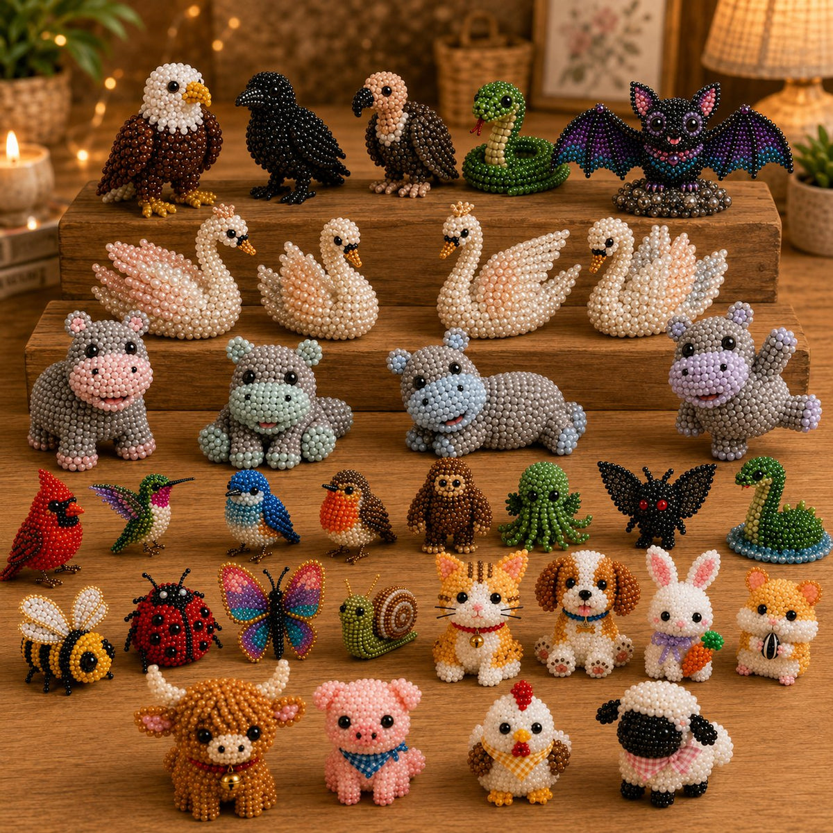 🔥Gift- 🎁✨ Tiny 3D Beaded Animal DIY Kit