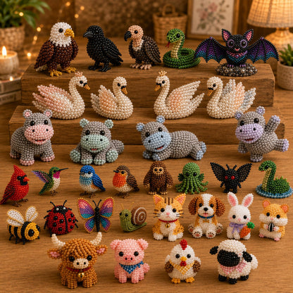 🔥Gift- 🎁✨ Tiny 3D Beaded Animal DIY Kit