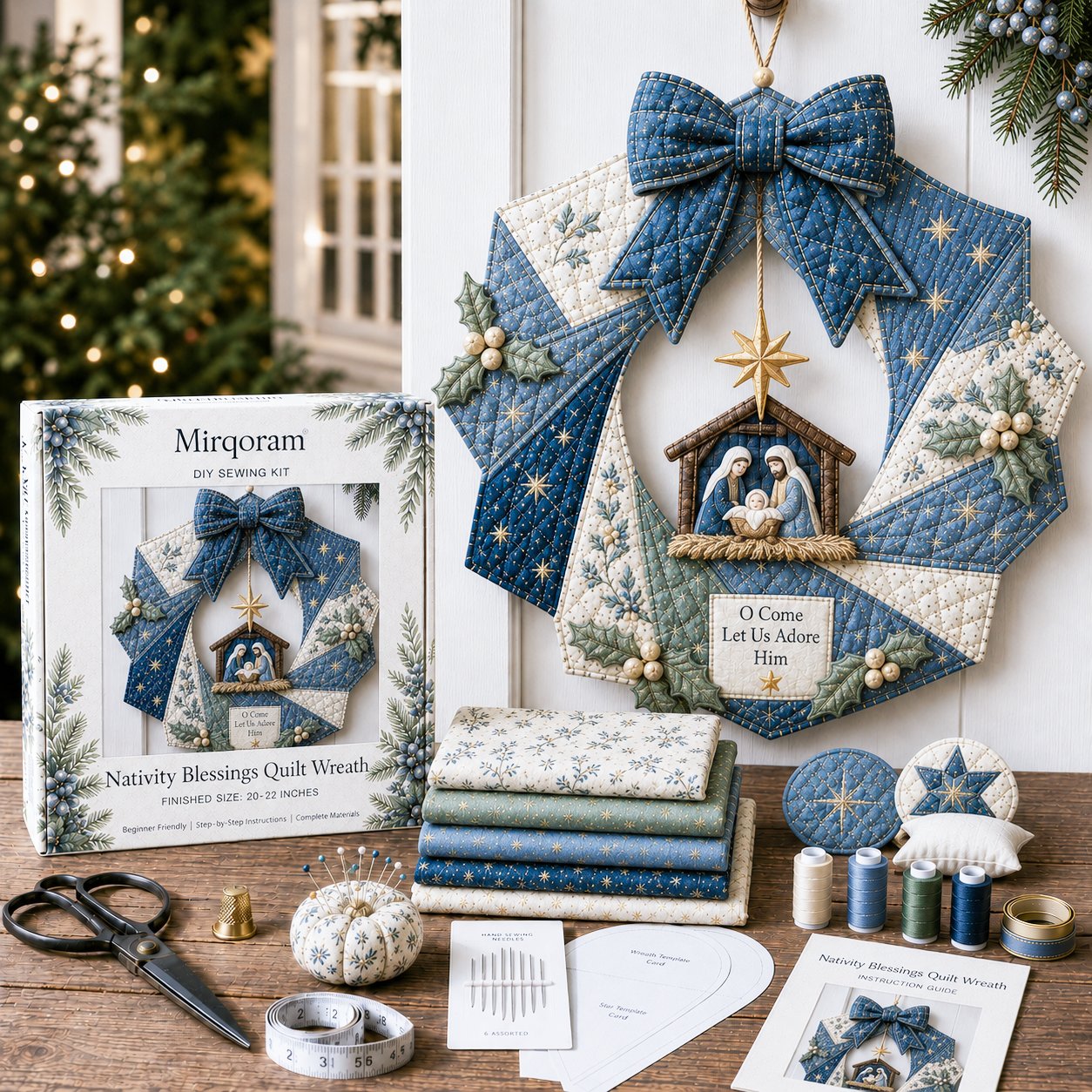 🎄Christmas Fabric Wreath DIY Kit – A Keepsake You’ll Hang with Pride Year After Year