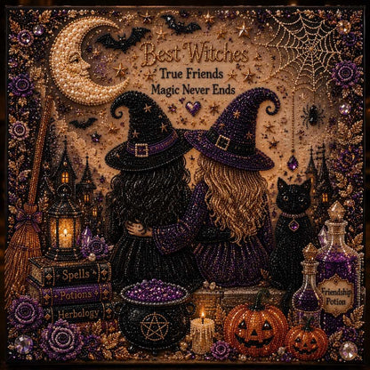 🧘Relaxing & Beginner-Friendly👻Cute Ghosts Pumpkins 3D Pearl Mosaic Art Kit