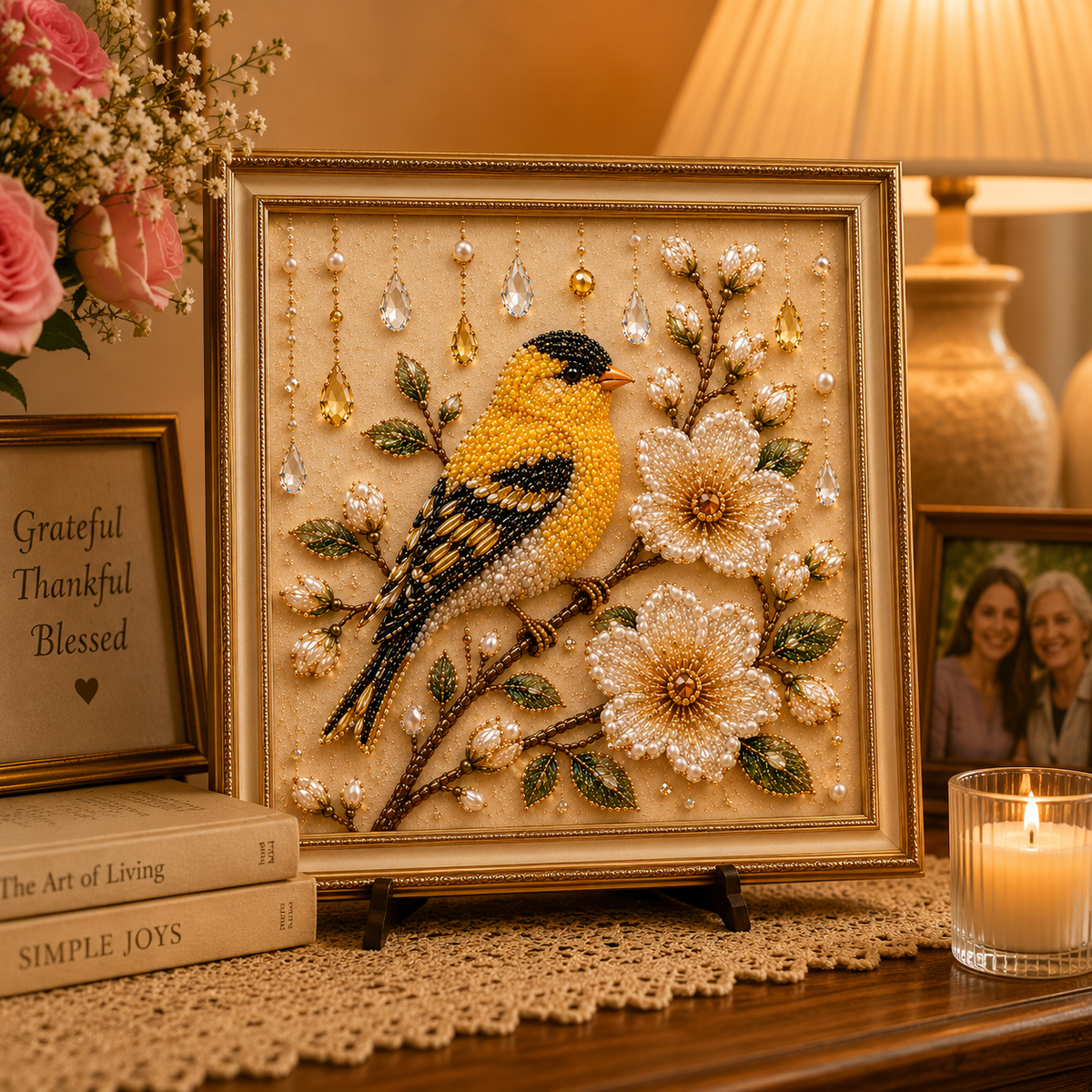 🌸 Luxury Bird Pearl Art DIY Kit