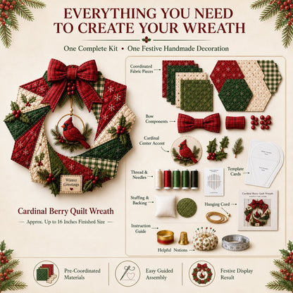 🎄Christmas Fabric Wreath DIY Kit – A Keepsake You’ll Hang with Pride Year After Year