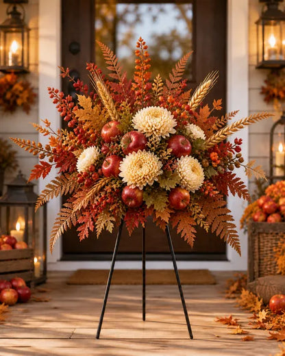 🍂Autumn Harvest Floral Garden Stake Arrangement