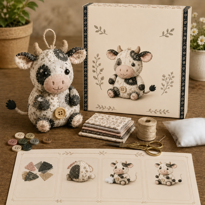 🧵DIY Patchwork Animal Kit – Create Your Own Adorable Animals