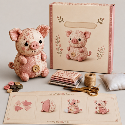 🧵DIY Patchwork Animal Kit – Create Your Own Adorable Animals
