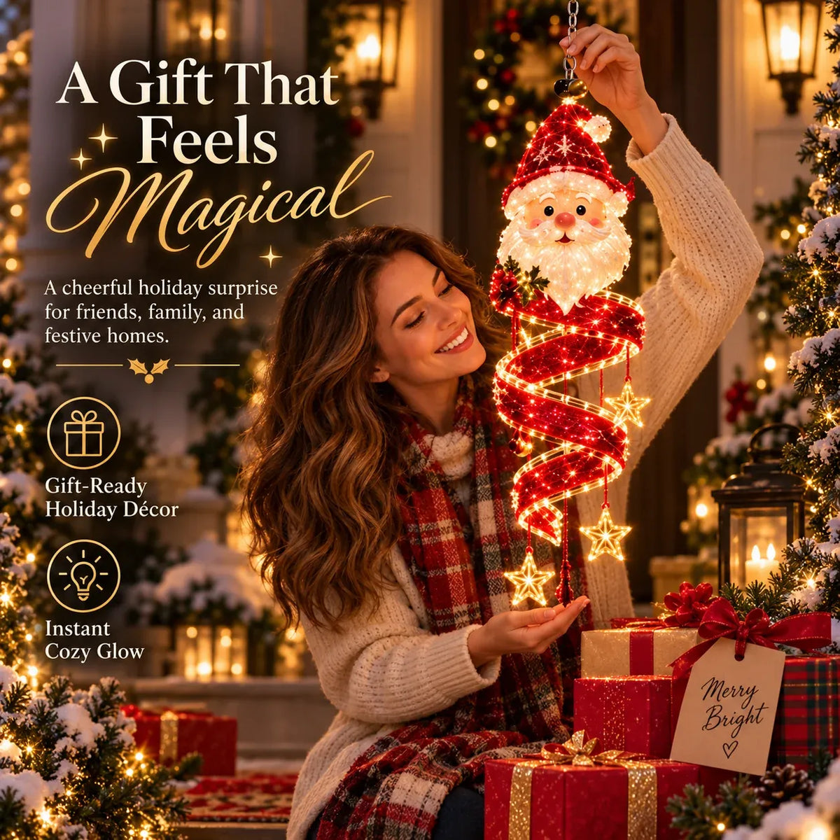 🎄Christmas Magic Spiral™ Hanging LED Light Collection