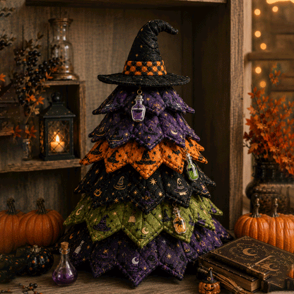 🎃🧵DIY Halloween Quilted Fabric Tree Kit