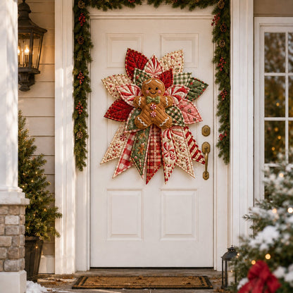 🎉 Holiday Celebration 50% OFF🎄Festive Quilted Christmas Door Hanging DIY Sewing Kit