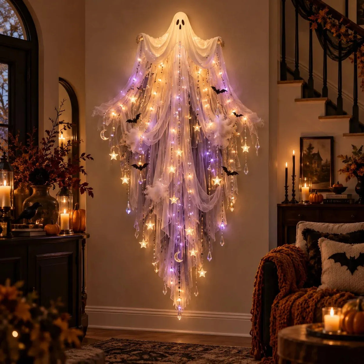 🎃 Halloween Cascade Wall Light Collection | 5 Gothic Glowing Designs for Entryways, Living Rooms & Stair Walls ✨