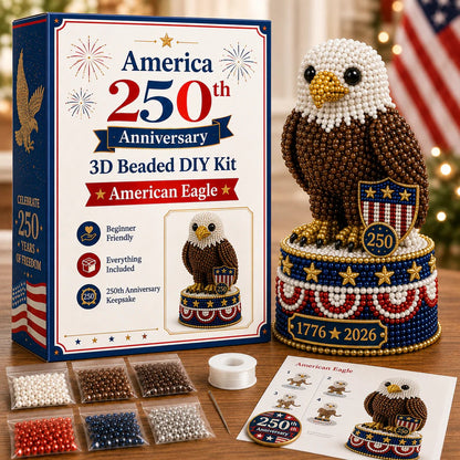 🔥LAST DAY 50% OFF - America 250th Anniversary 3D Beaded DIY Kit