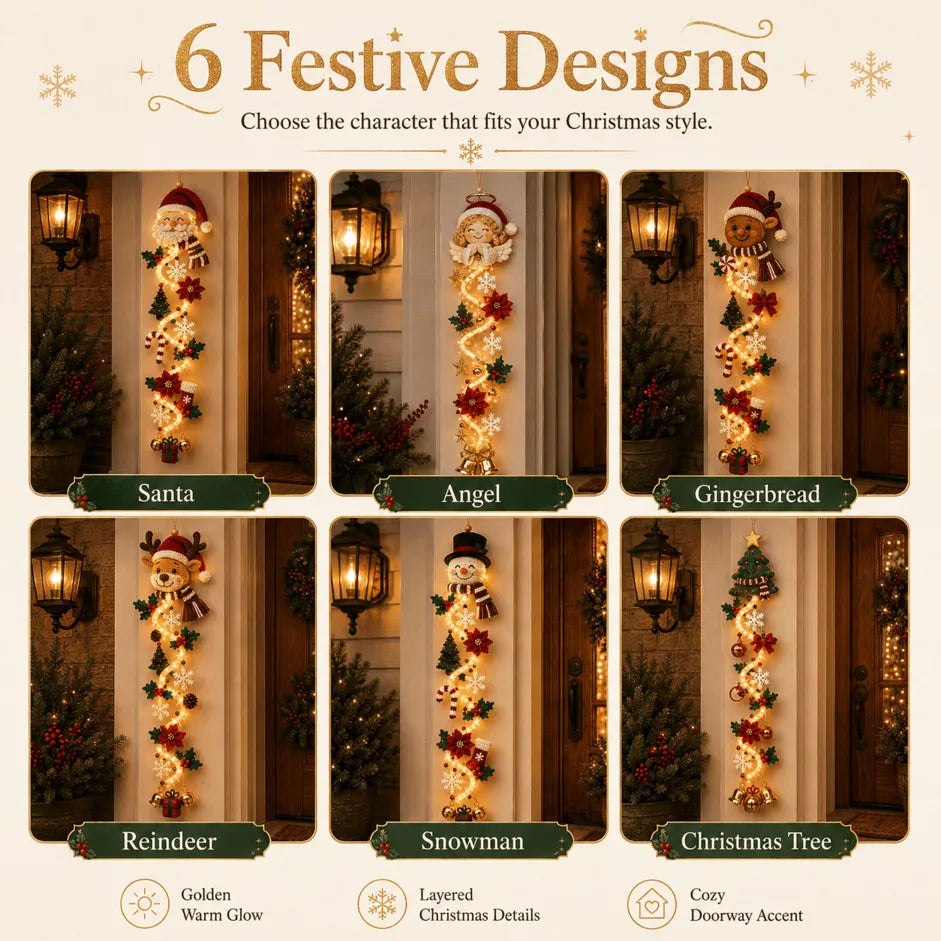 🎅🎄 Glowing Christmas Door Hanger