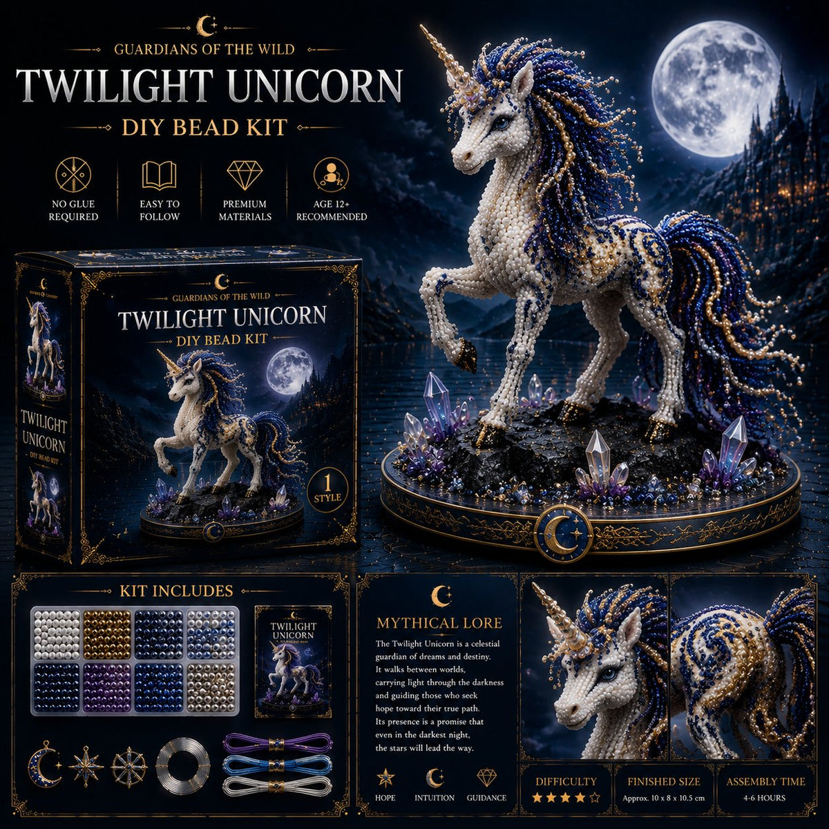 🔥Last Day 49% OFF🎁3D Animal Guardian DIY Bead Kit Collection